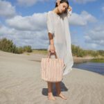 ALL DAY TOTE / BURNT ORANGE STRIPES & NATURAL - Image 2