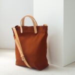 ALL DAY TOTE / BURNT ORANGE & NATURAL - Image 2