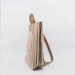 ALL DAY TOTE / BURNT ORANGE STRIPES & NATURAL - Image 5