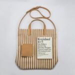 ALL DAY TOTE / BURNT ORANGE STRIPES & NATURAL - Image 7